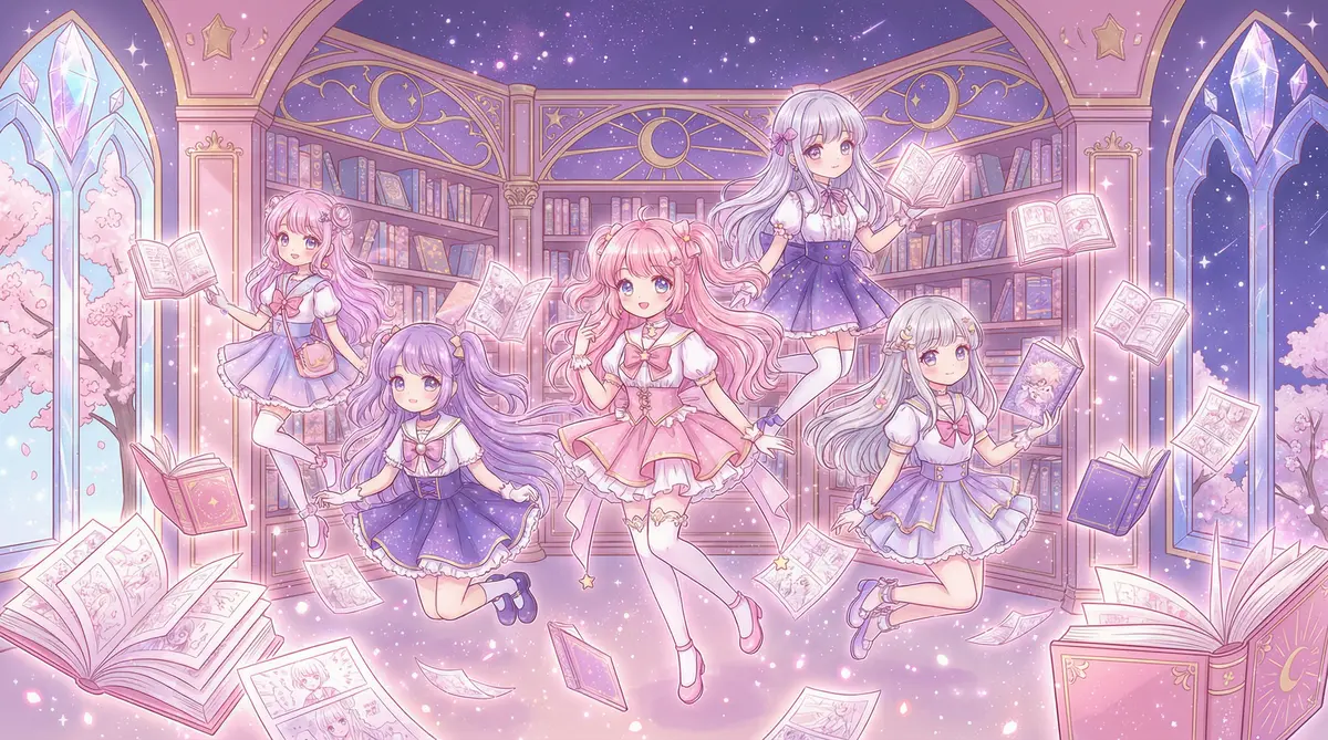 魔法图书馆里的漫画奇遇 - 羞羞漫画 梦幻场景